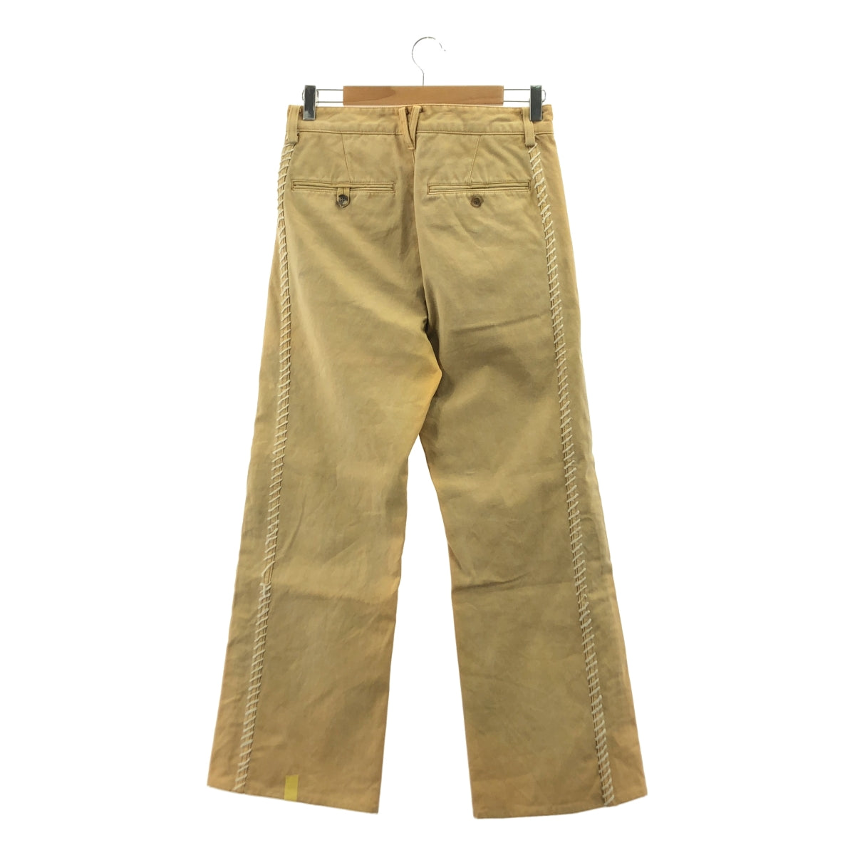 三宅一生男裝 | 2003秋冬 | 鴨絨刺繡長褲 | 尺寸 1 | 米色 | 男款