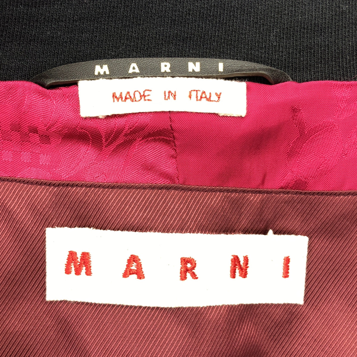 MARNI / マルニ | 変形 シングルブレスト ロング ジャケット / フラワージャガード総裏地 | 40 | レディース