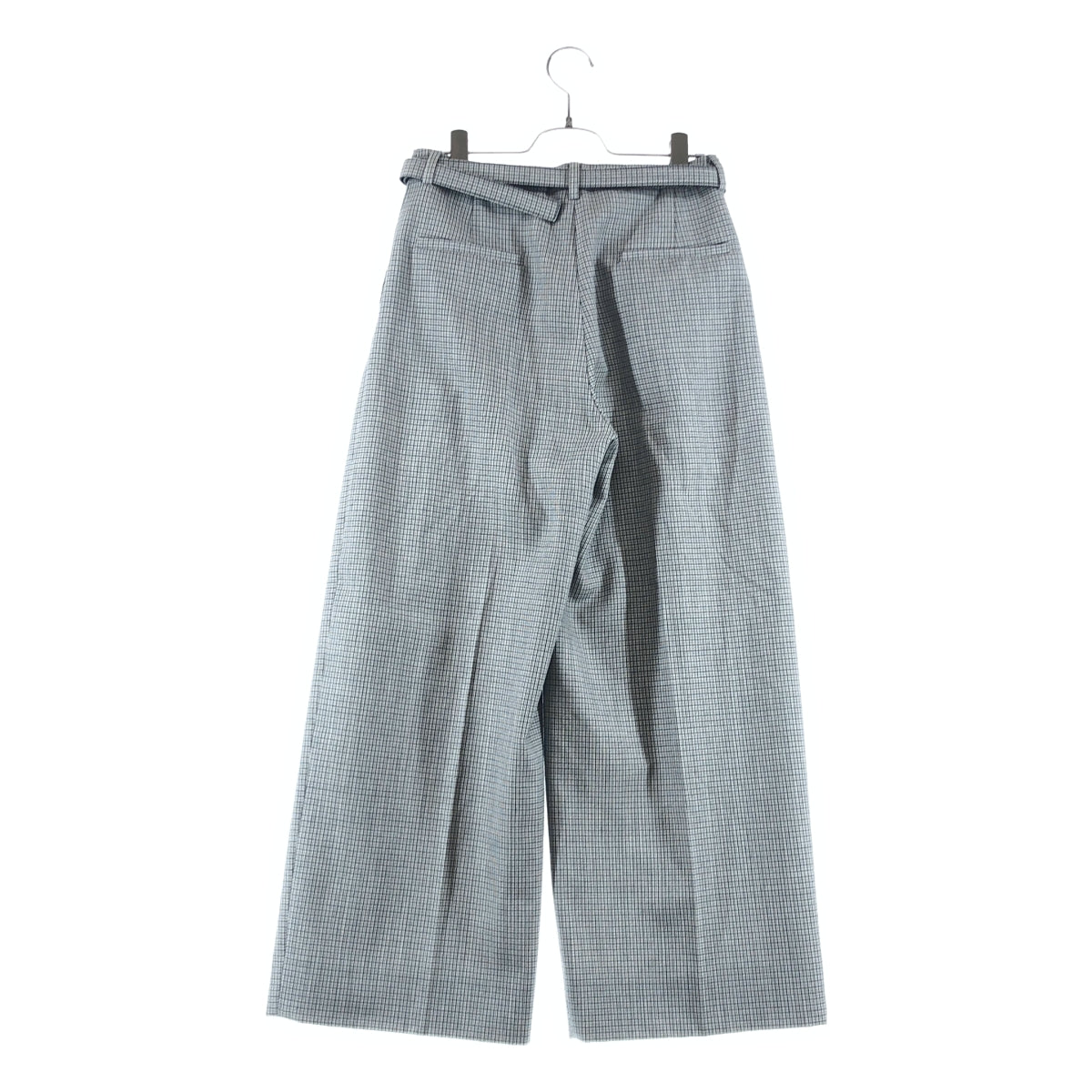 JIL SANDER / ジルサンダー | 2024AW | レザーベルテッド 2タック ワイド スラックス パンツ | 32 | レディース