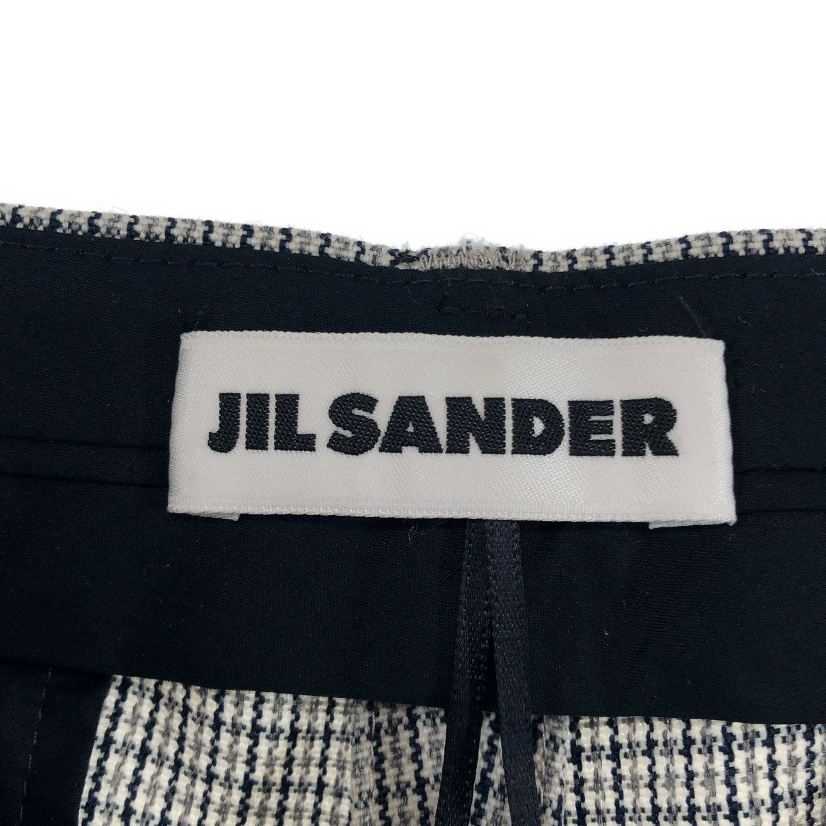 JIL SANDER / ジルサンダー | 2024AW | レザーベルテッド 2タック ワイド スラックス パンツ | 32 | レディース