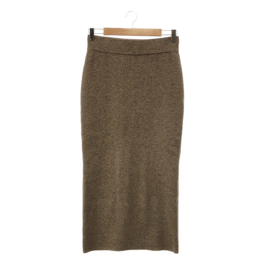 Deuxieme Classe | 2020AW | Wool knit skirt | 38 | Brown | Women's