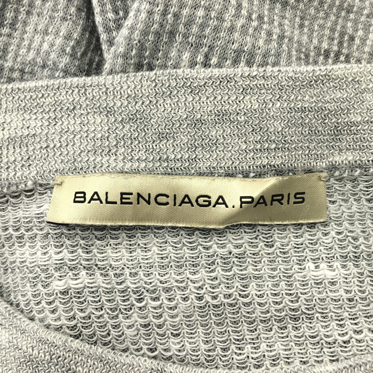BALENCIAGA | 棉麻圓領上衣 | 36碼 | 灰色 | 女款