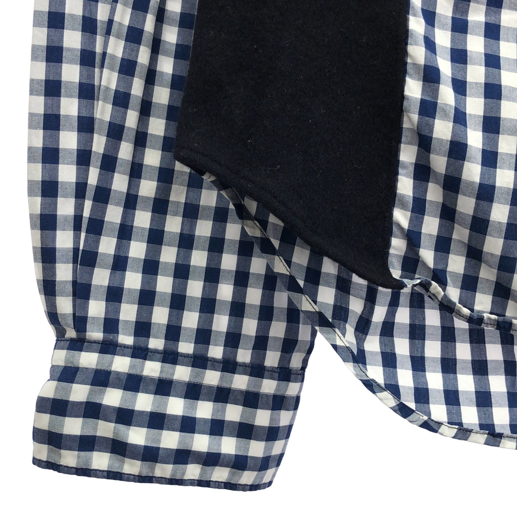 COMME des GARCONS HOMME / 콤데 갤슨 옴므 | 2007AW | 울 전환 깅엄 체크 셔츠 | L | 남성