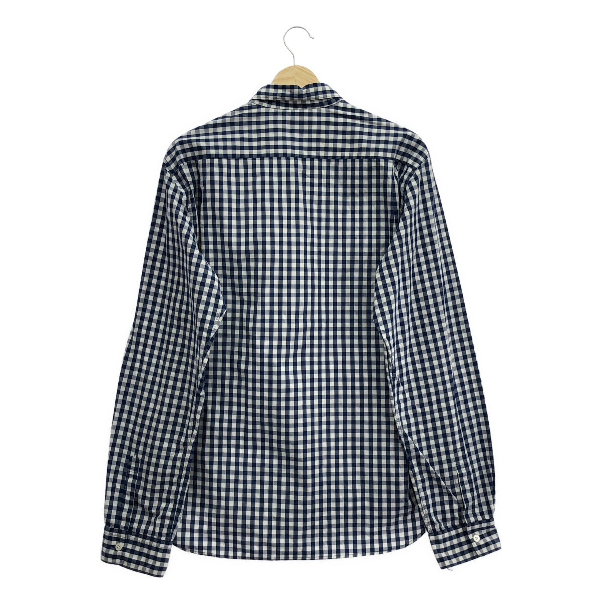 COMME des GARCONS HOMME / 콤데 갤슨 옴므 | 2007AW | 울 전환 깅엄 체크 셔츠 | L | 남성