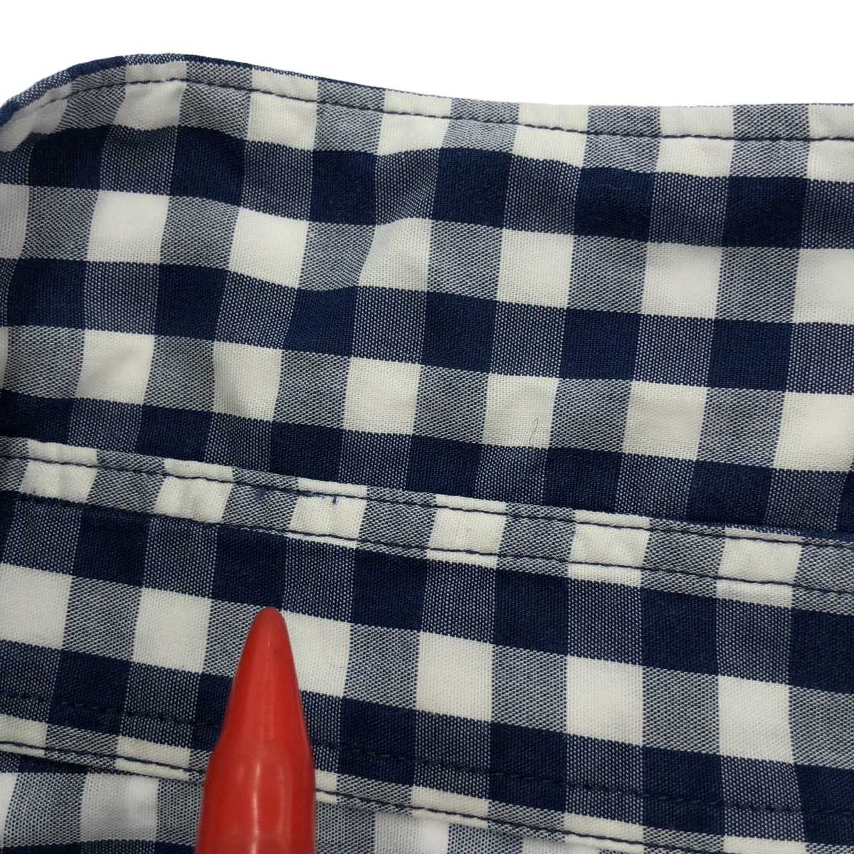 COMME des GARCONS HOMME / 콤데 갤슨 옴므 | 2007AW | 울 전환 깅엄 체크 셔츠 | L | 남성