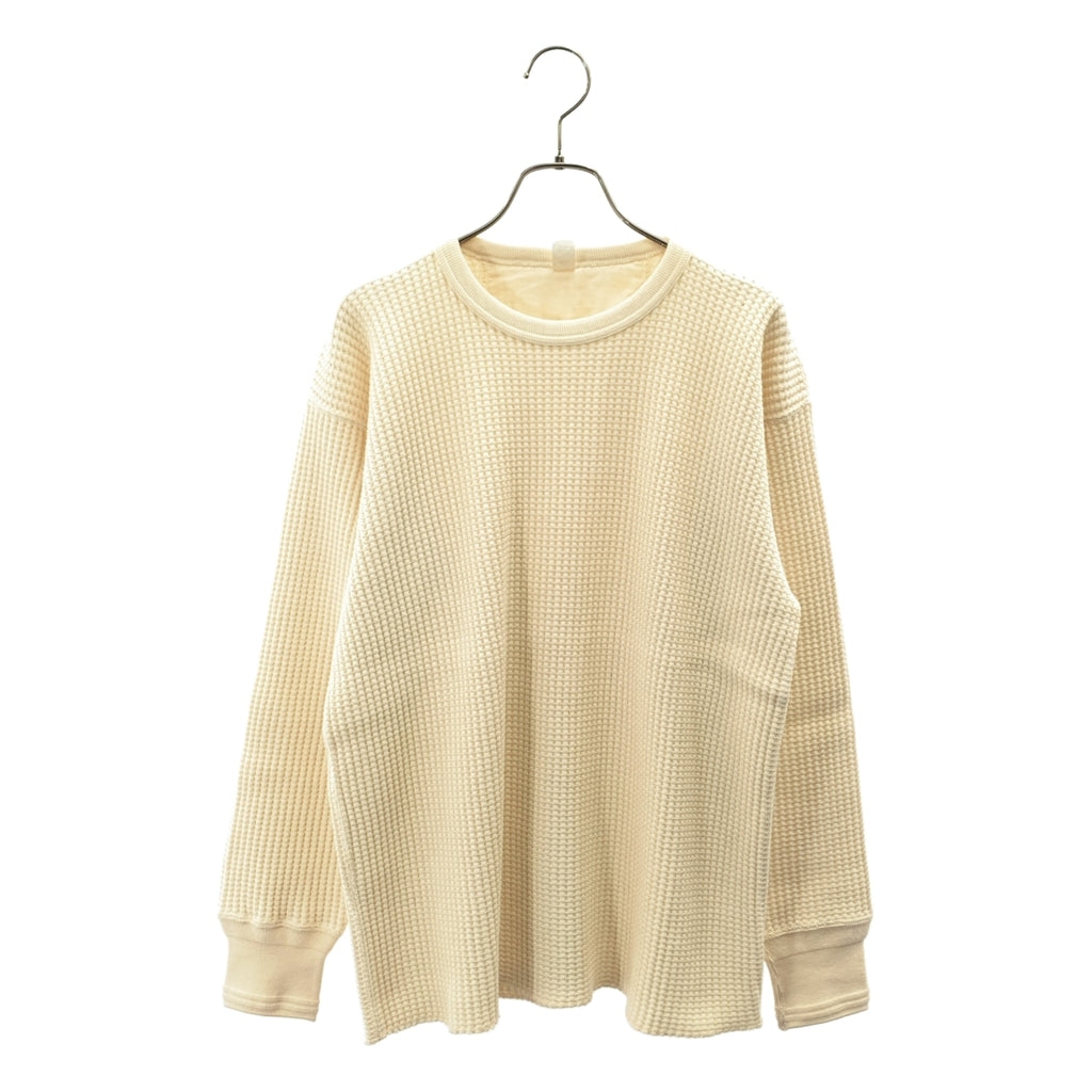 TAIGA TAKAHASHI / タイガタカハシ | LOT.612 LONG SLEEVE T-SHIRT / ワッフル クルーネック カットソー | 36 | メンズ