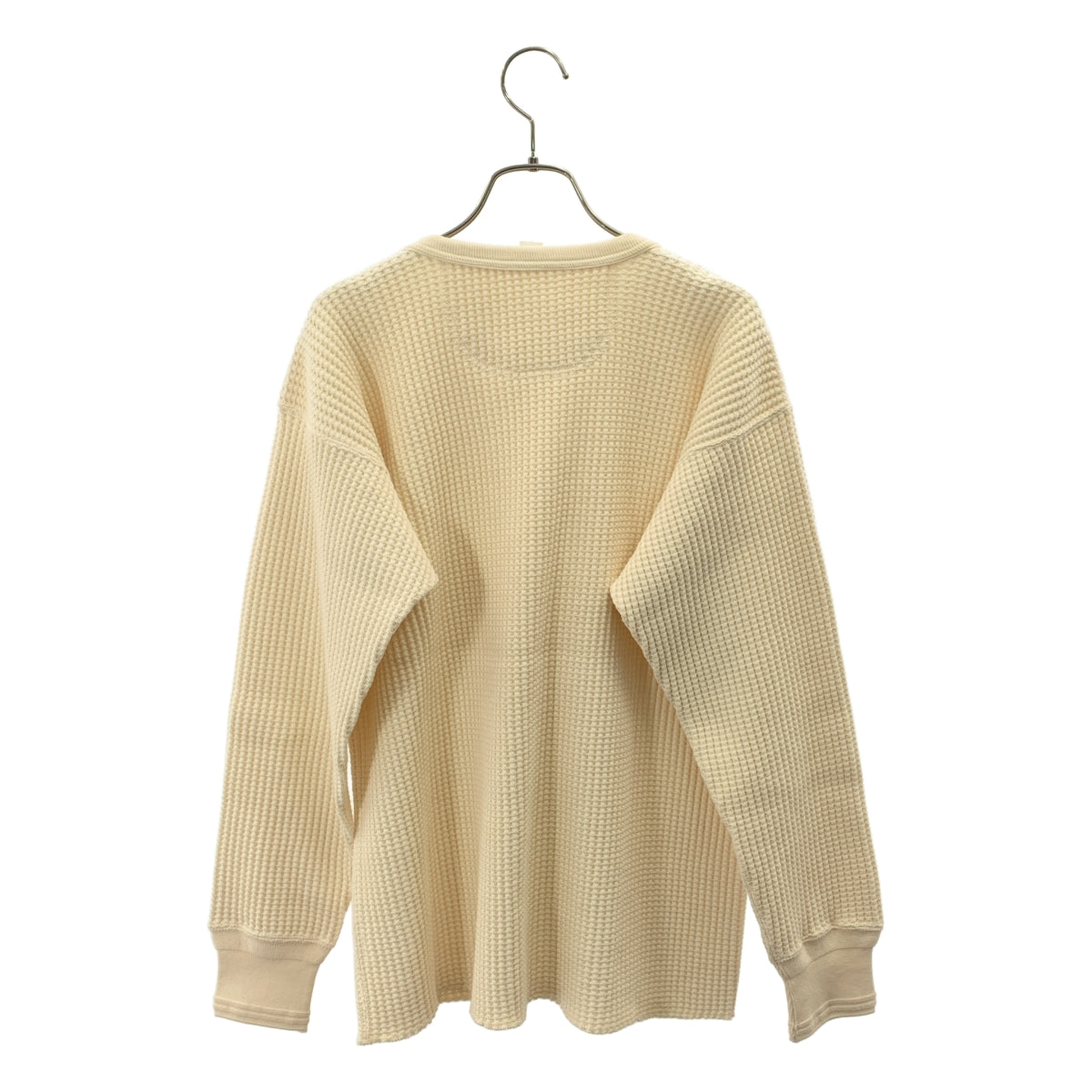 TAIGA TAKAHASHI / タイガタカハシ | LOT.612 LONG SLEEVE T-SHIRT / ワッフル クルーネック カットソー | 36 | メンズ