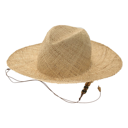 [New] Mame Kurogouchi | 2023SS | KIJIMA TAKAYUKI / Wide Brim Bao Hat with Bamboo Beaded Cords | 58cm | BEIGE | Women's