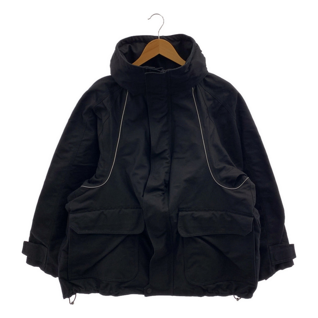 BALENCIAGA / バレンシアガ | スイングパーカー オーバーサイズ ナイロン コットン ハイネックジャケット | 34 | レディース
