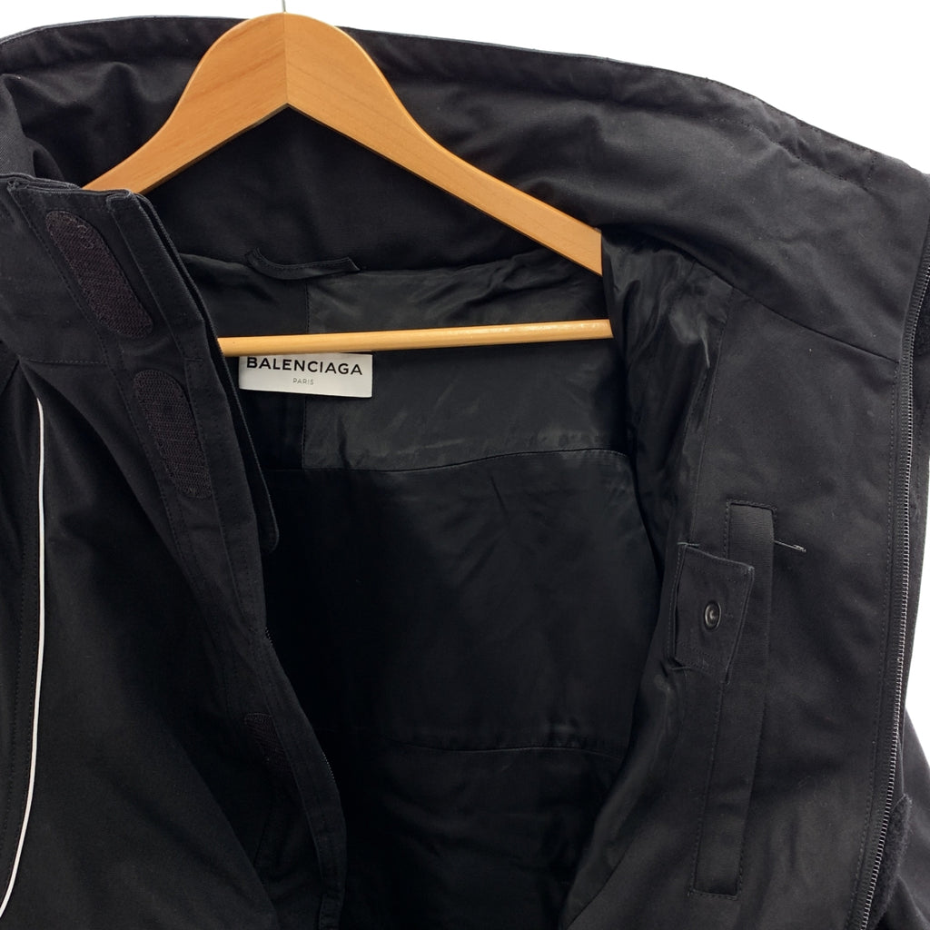 BALENCIAGA / バレンシアガ | スイングパーカー オーバーサイズ ナイロン コットン ハイネックジャケット | 34 | レディース