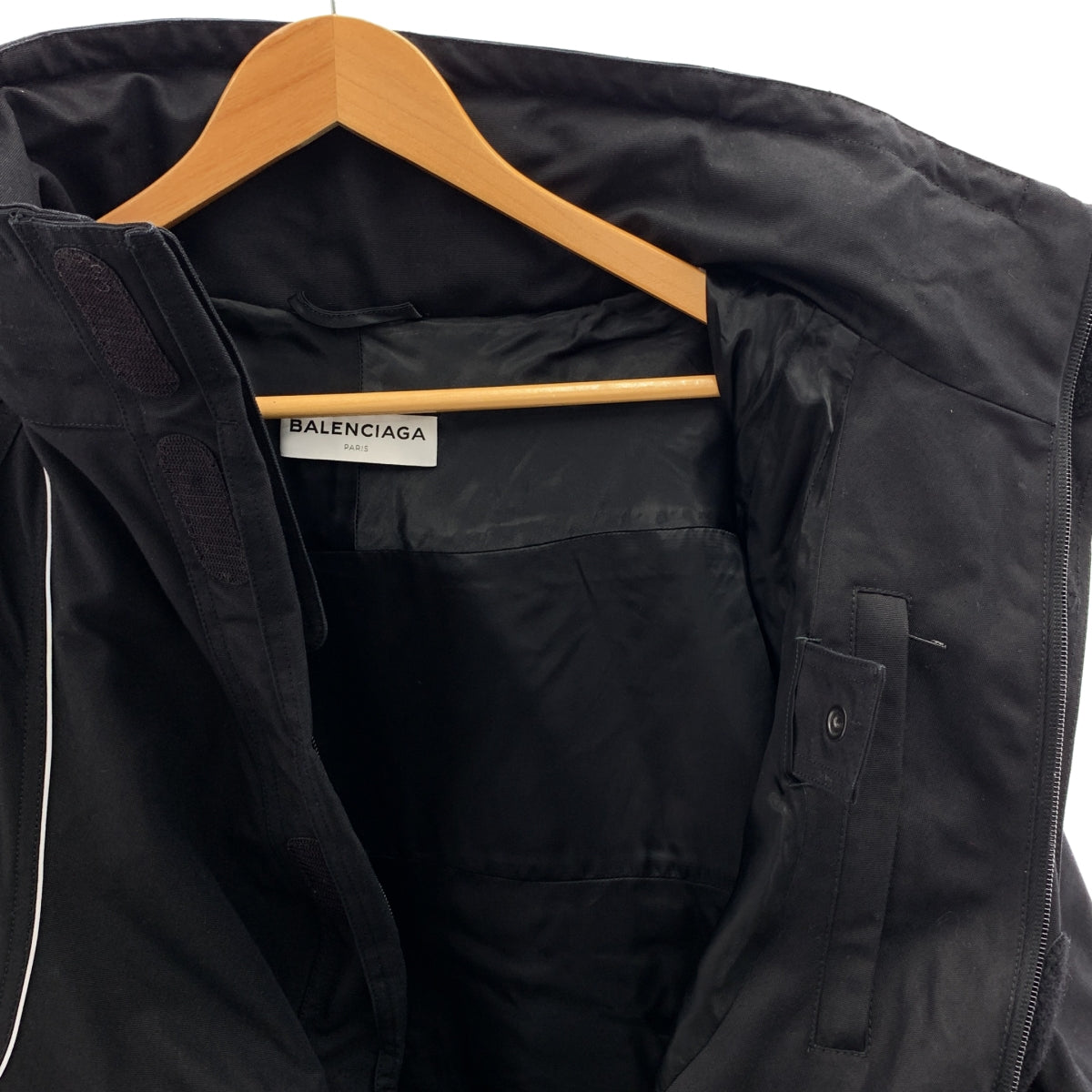BALENCIAGA / バレンシアガ | スイングパーカー オーバーサイズ ナイロン コットン ハイネックジャケット | 34 | レディース