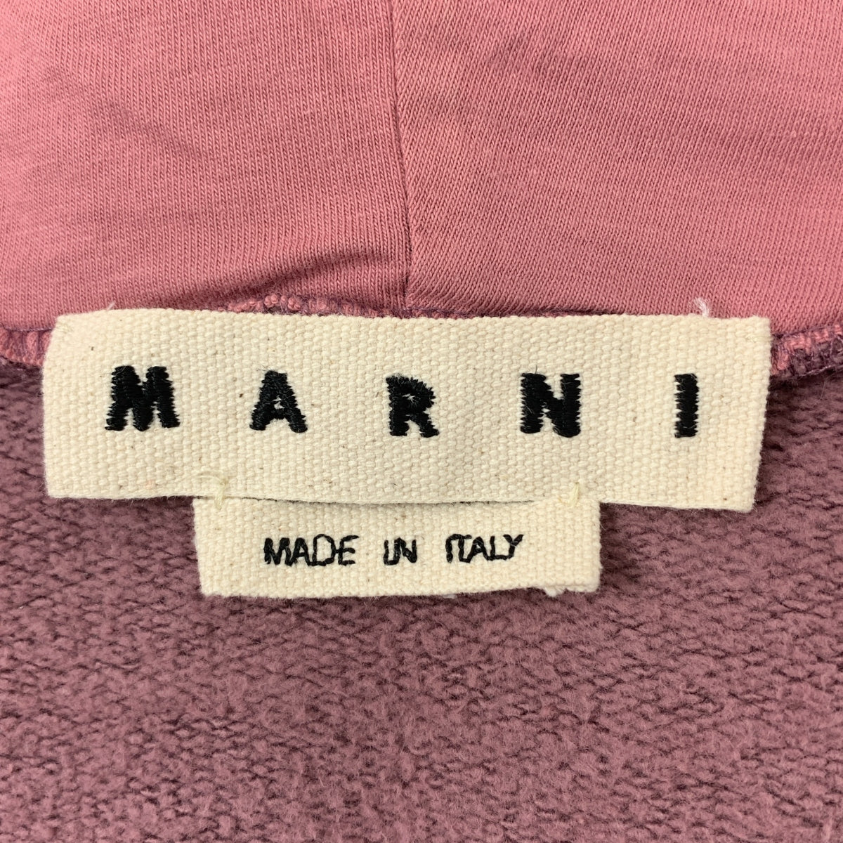 MARNI / 마르니 | 체크 스위치 풀오버 스웨트 파커 | 46 | 퍼플 | 남성