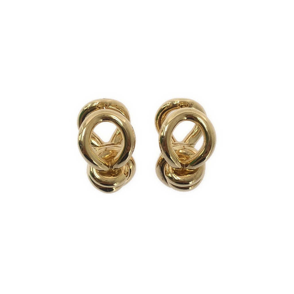 [狀況極佳] BOTTEGA VENETA 結環耳環 / AG925 | 金色 | 女款