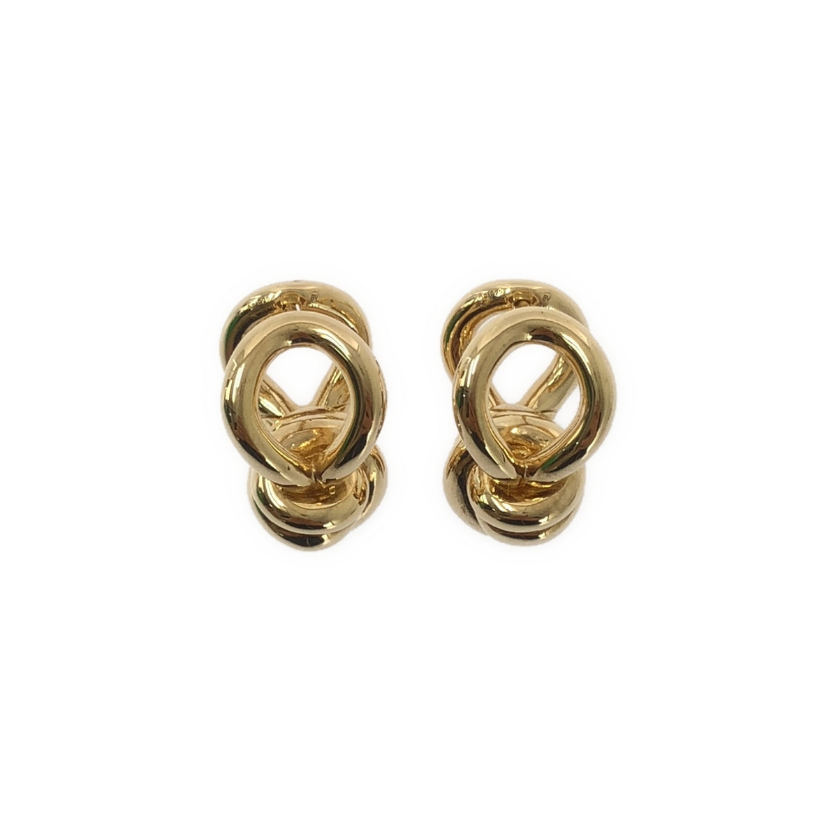 [狀況極佳] BOTTEGA VENETA 結環耳環 / AG925 | 金色 | 女款