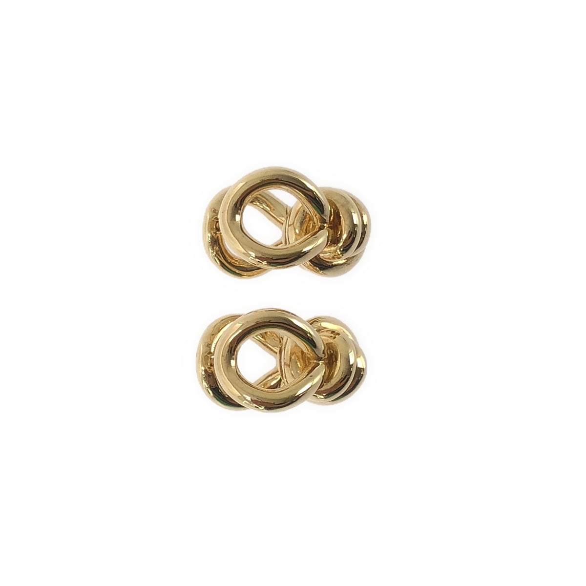 [狀況極佳] BOTTEGA VENETA 結環耳環 / AG925 | 金色 | 女款