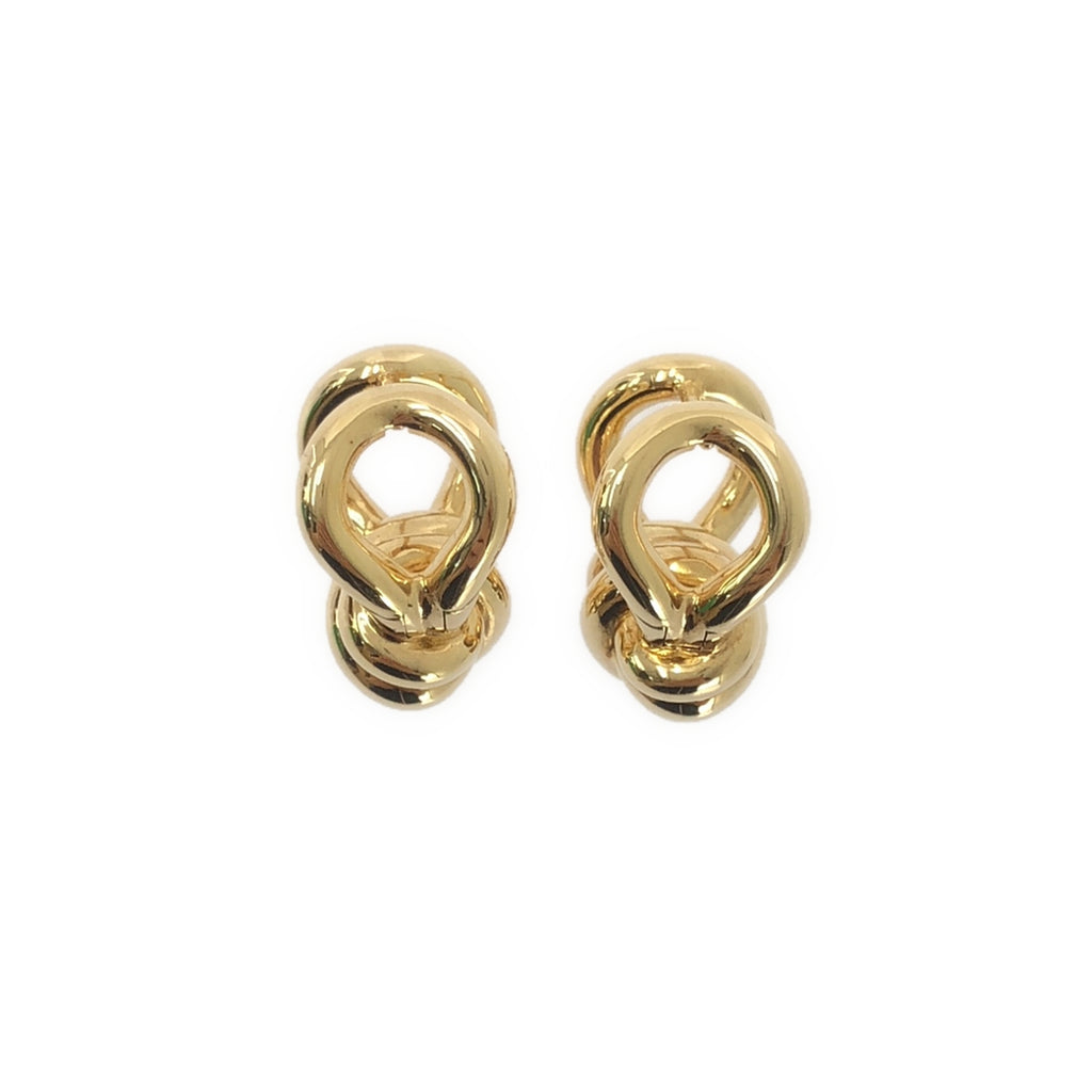 [狀況極佳] BOTTEGA VENETA 結環耳環 / AG925 | 金色 | 女款