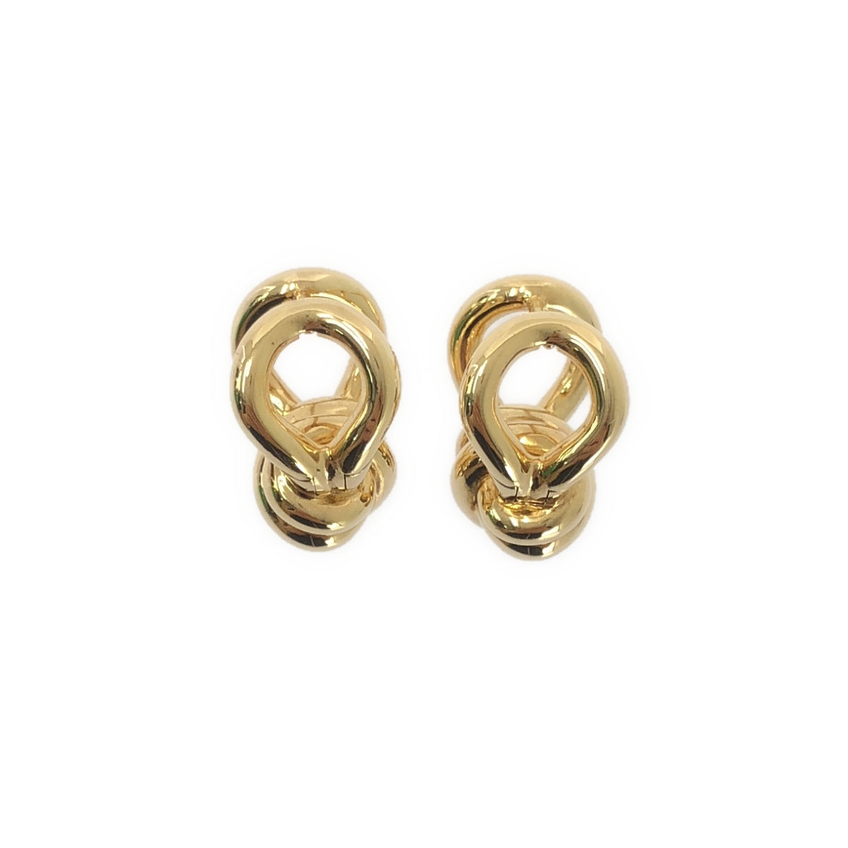 [狀況極佳] BOTTEGA VENETA 結環耳環 / AG925 | 金色 | 女款