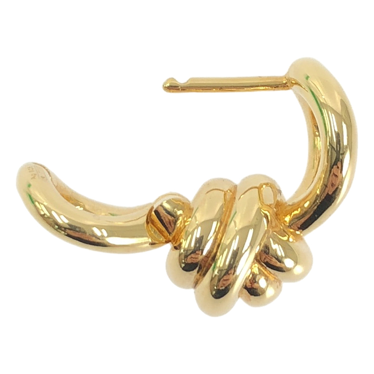 [狀況極佳] BOTTEGA VENETA 結環耳環 / AG925 | 金色 | 女款