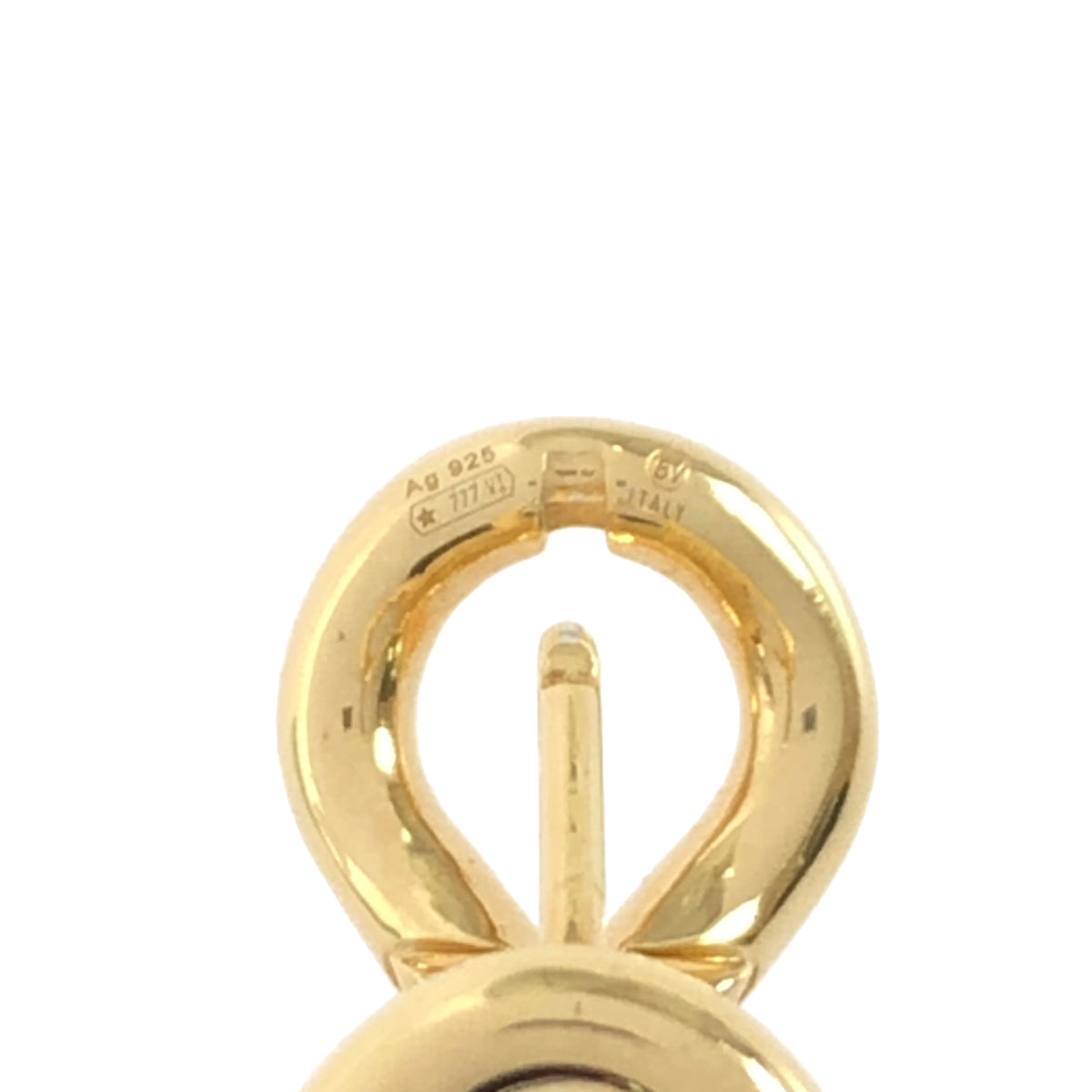 [狀況極佳] BOTTEGA VENETA 結環耳環 / AG925 | 金色 | 女款