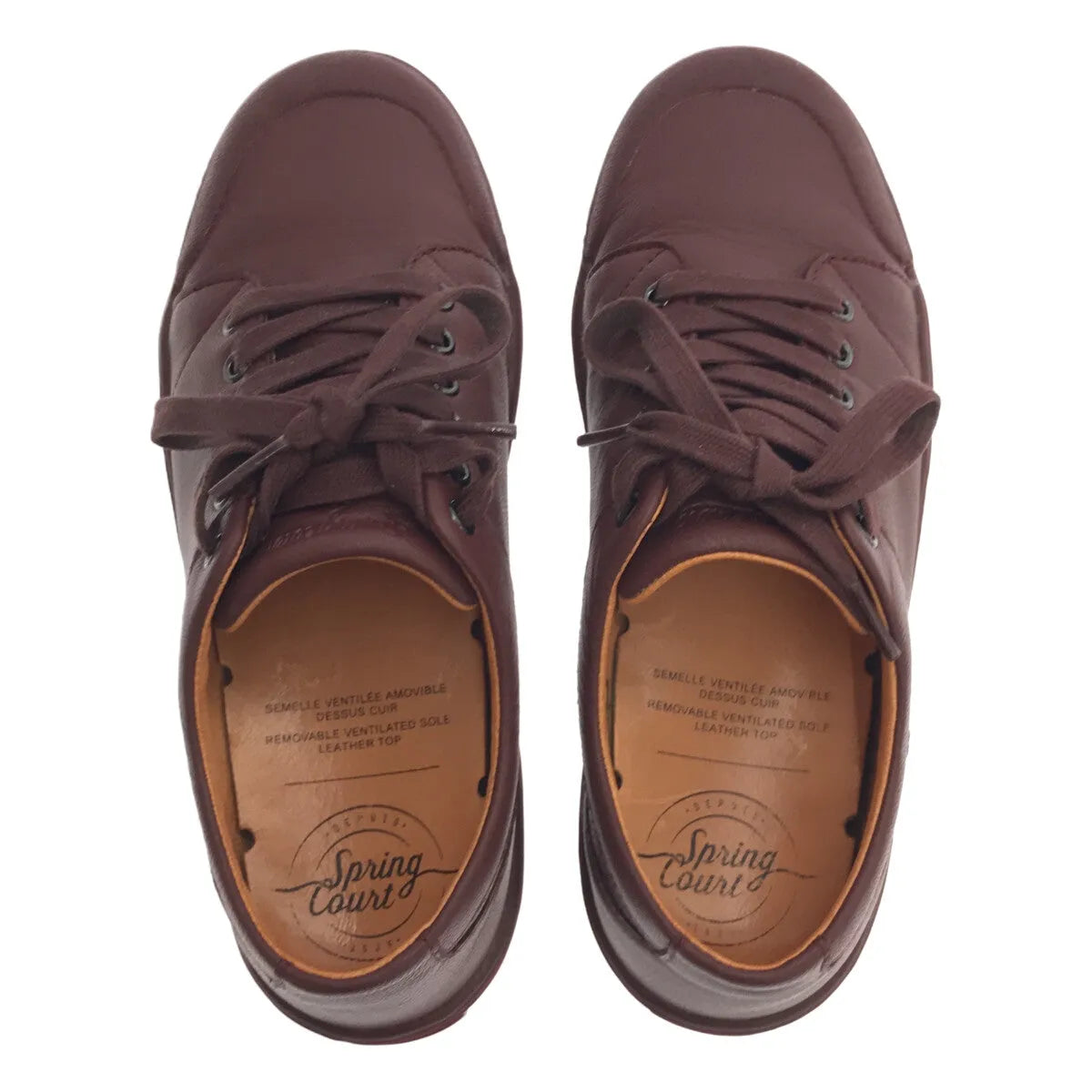 【美品】  SPRING COURT / スプリングコート | レザー ラバーソール スニーカー | 36 | ワインレッド | レディース