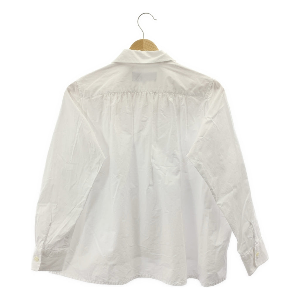 COMME des GARÇONS 針織布料 | 圓領褶皺襯衫式上衣 | S 碼 | 女款