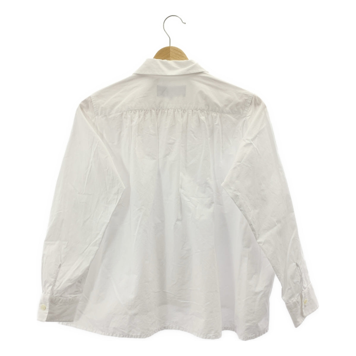 COMME des GARÇONS 針織布料 | 圓領褶皺襯衫式上衣 | S 碼 | 女款