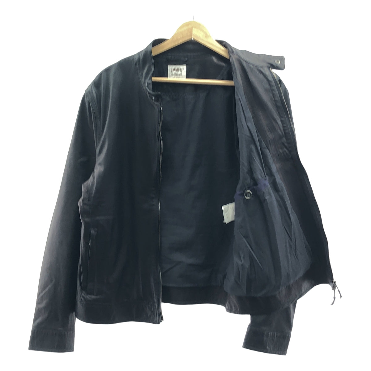 EMMETI | JURI / 羔羊皮單騎手外套 | 50 | 黑色 | 男款