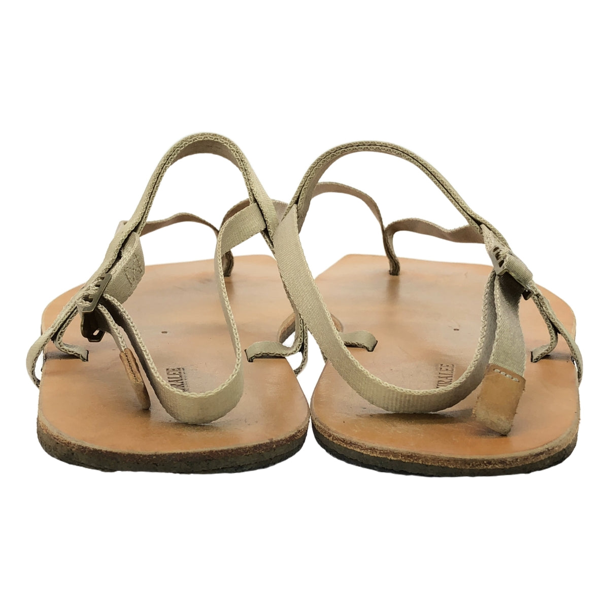 AURALEE / AURALEE | 2023SS | FOOT THE COACHER 繫帶皮革涼鞋 Foot the Coacher 繫帶皮革涼鞋 | 9 | 米色 | 男款