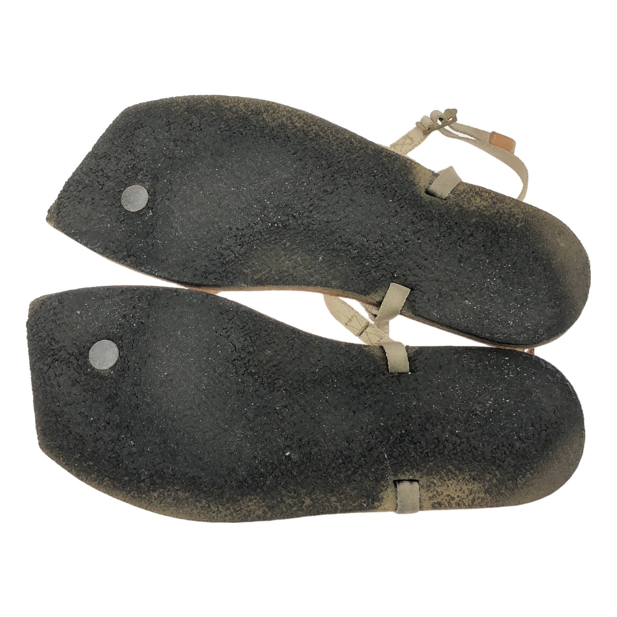AURALEE / オーラリー | 2023SS | BELTED LEATHER SANDALS MADE BY FOOT THE COACHER ベルテッド レザー サンダル フットザコーチャー | 9 | ベージュ | メンズ