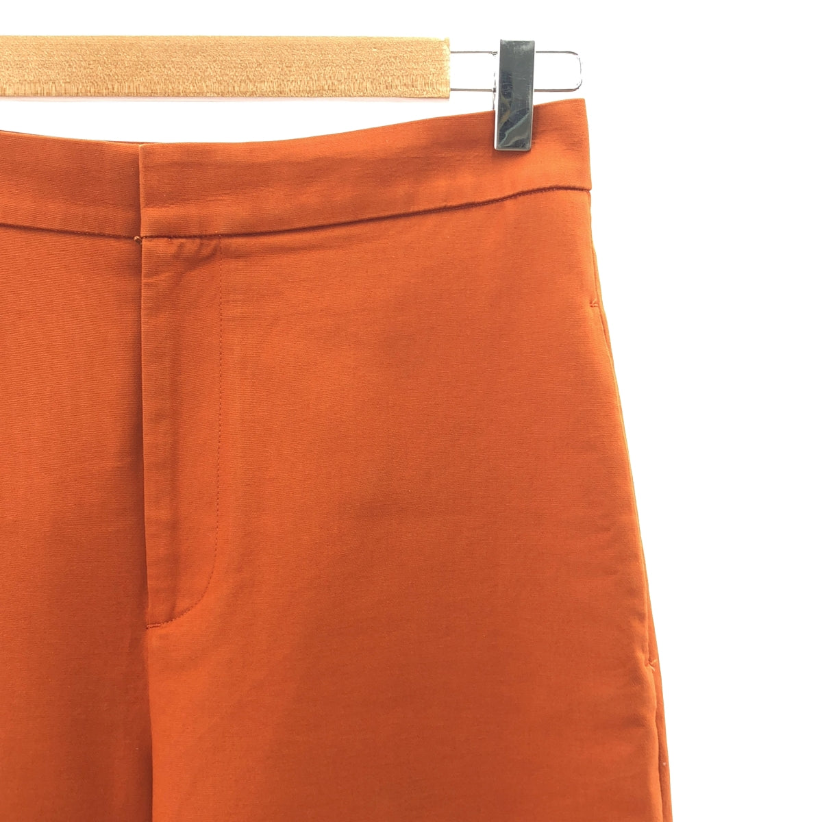 ENFOLD | 赤土色彈性棉寬褲 | 40碼 | 棕色 | 女款