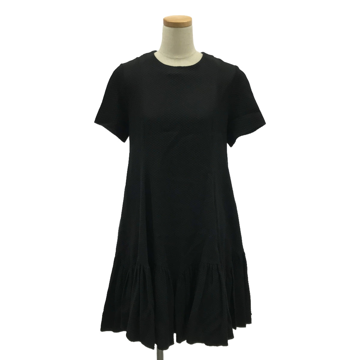 KENZO | Rayon Cotton Jacquard Dress | Size 38 | Black | Women's