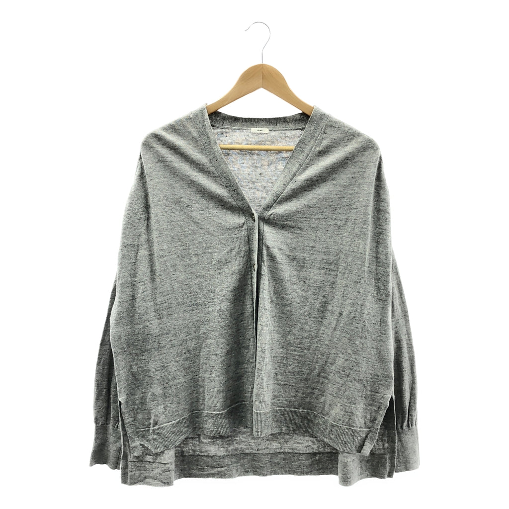 IENA / 예나 | 2022SS | Pasha / 린넨 코튼 와이드 V 넥 가디건 | M | 여성