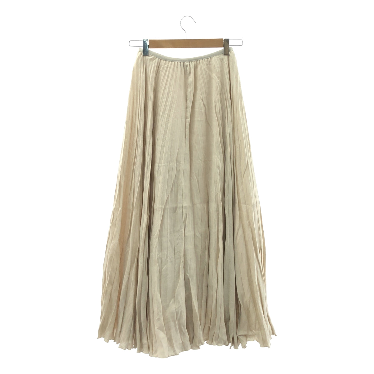 理論 | FRENCH LINEN PLEAT SKT 亞麻褶皺長裙 | P | 米色 | 女款
