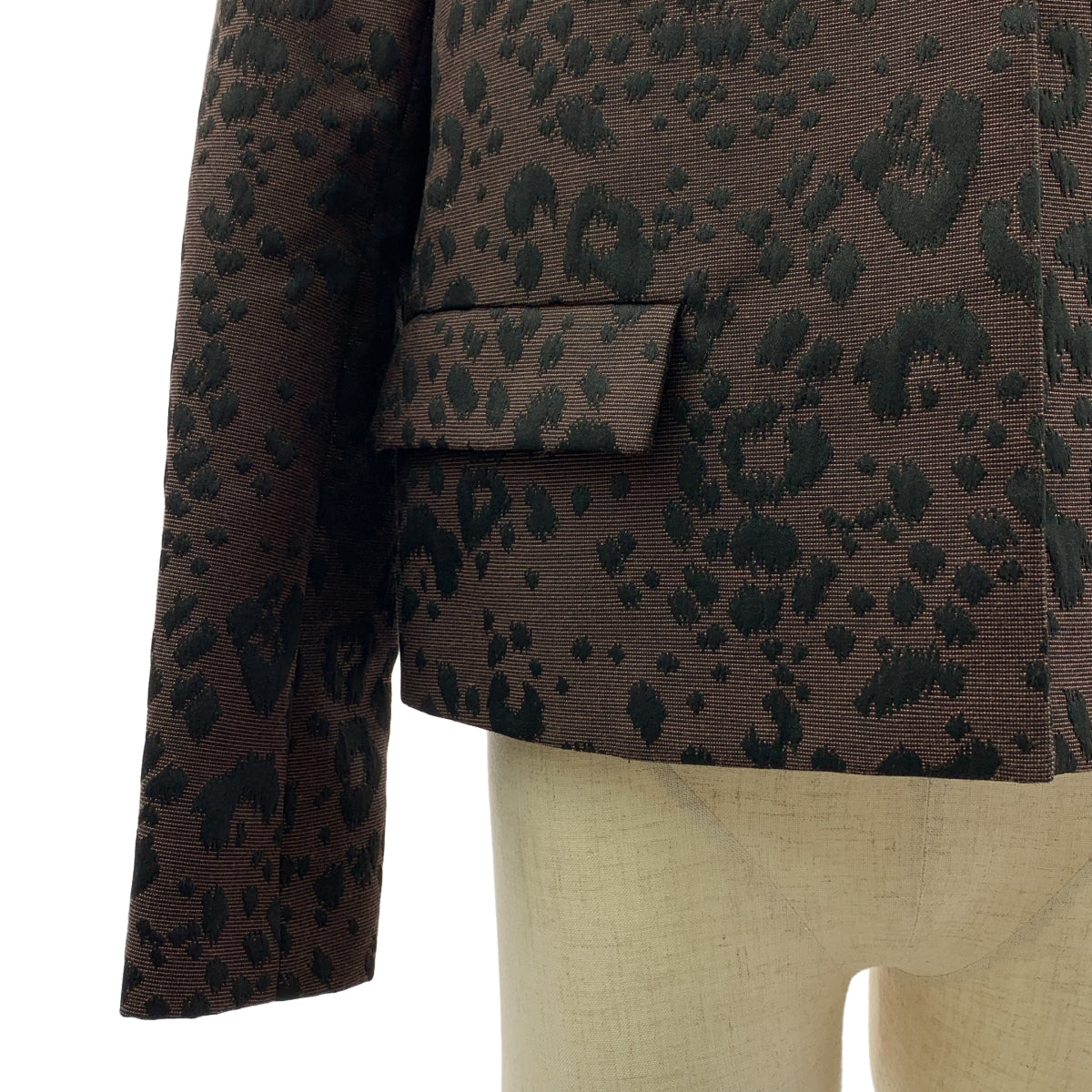 VIVIENNE WESTWOOD RED LABEL / ヴィヴィアンウエストウッドレッドレーベル | レオパード オーブ ボタン シングルジャケット / 柄総裏地 | 2 | レディース