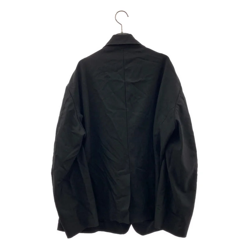 BLACK COMME des GARCONS / ブラックコムデギャルソン | 2023SS | ポリエステル 製品加工 オーバーシルエット シングルジャケット | XS | レディース