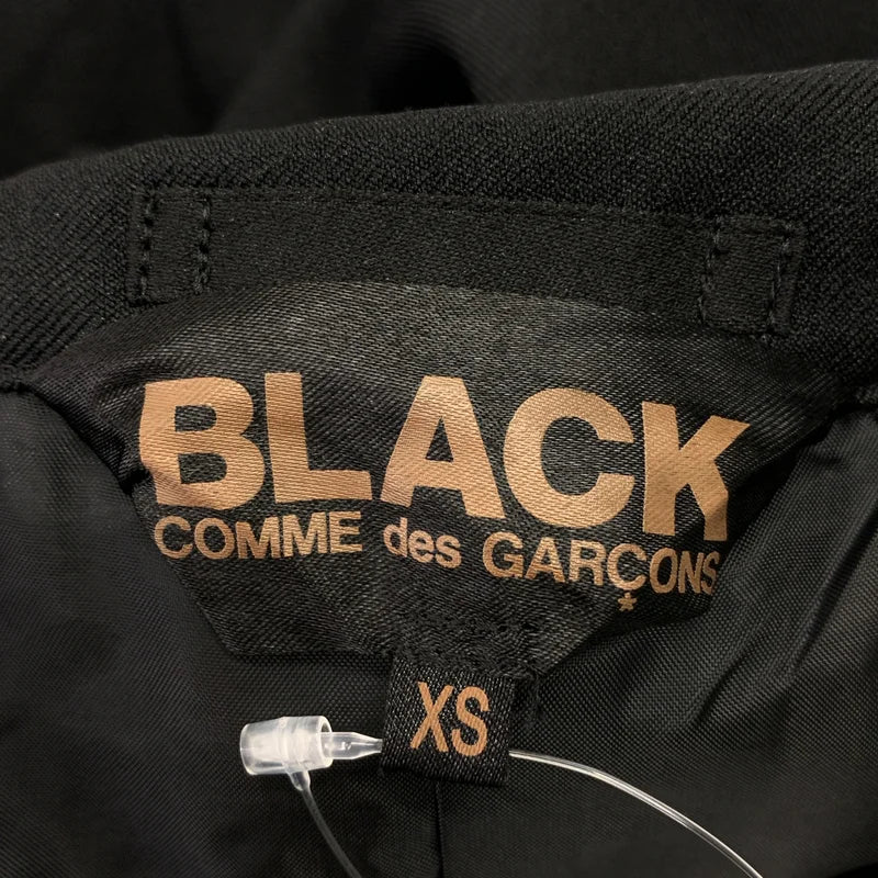 BLACK COMME des GARCONS / ブラックコムデギャルソン | 2023SS | ポリエステル 製品加工 オーバーシルエット シングルジャケット | XS | レディース
