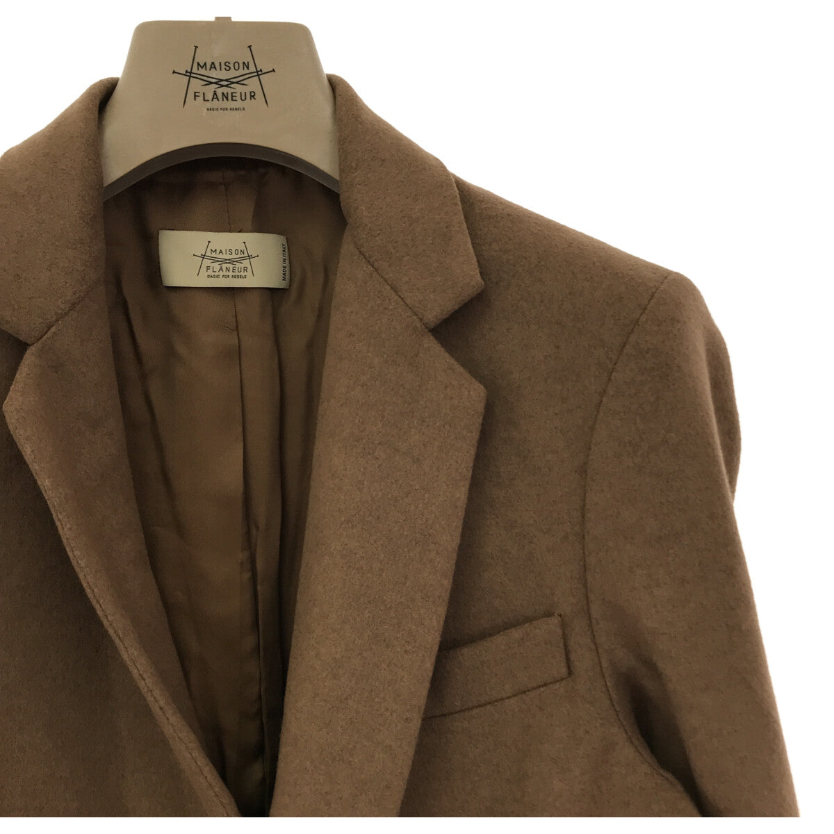 MAISON FLANEUR / メゾンフラネール | カシミヤブレンド チェスターコート / 総裏地 | 46 | camel | メンズ