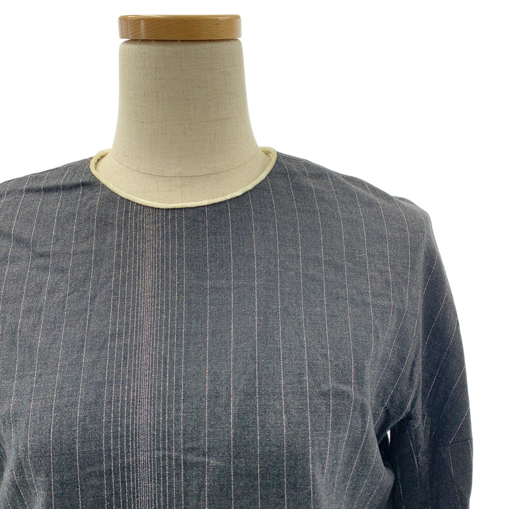 mina perhonen / ミナペルホネン | quiet sun / クワイエット サン ストライプ ドレス ワンピース / 柄総裏地 |