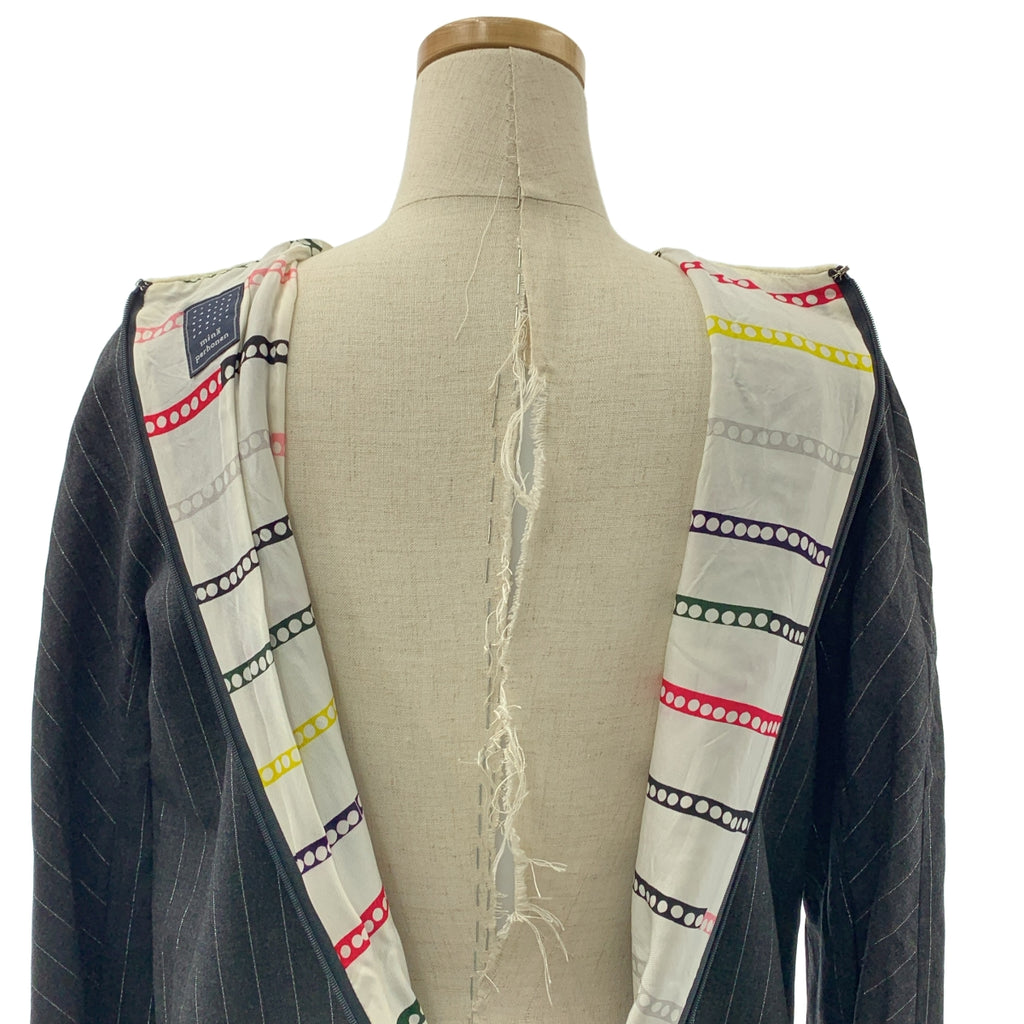 mina perhonen / ミナペルホネン | quiet sun / クワイエット サン ストライプ ドレス ワンピース / 柄総裏地 |