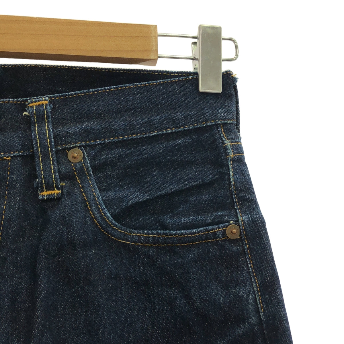 Levi's | 90 年代~ / 1999 501 美國製造 555 印有 Valencia 工廠赤耳深藍色牛仔褲 | 30 |靛藍 |男士