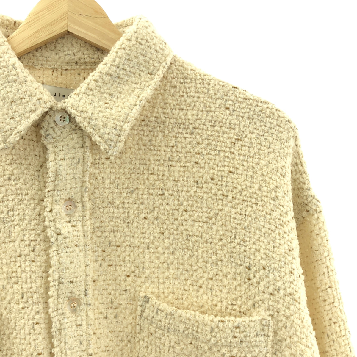 美品】 JieDa / ジエダ | 2024AW | TWEED OVER SIZE SHIRT ツイード