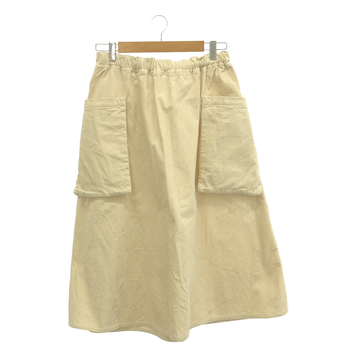 R &amp; DMCo- / 올드 맨즈 재단사 | 코듀로이 포켓 스커트 | S | 오프 화이트 | 여성