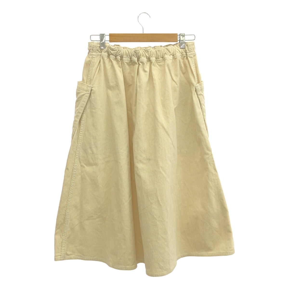 R &amp; DMCo- / 올드 맨즈 재단사 | 코듀로이 포켓 스커트 | S | 오프 화이트 | 여성