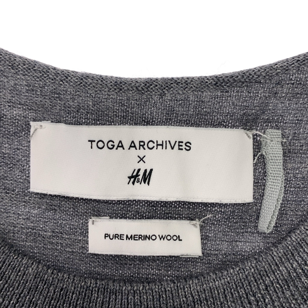 TOGA / トーガ | × H&M カットアオウト ウール ニット プルオーバー | L | レディース
