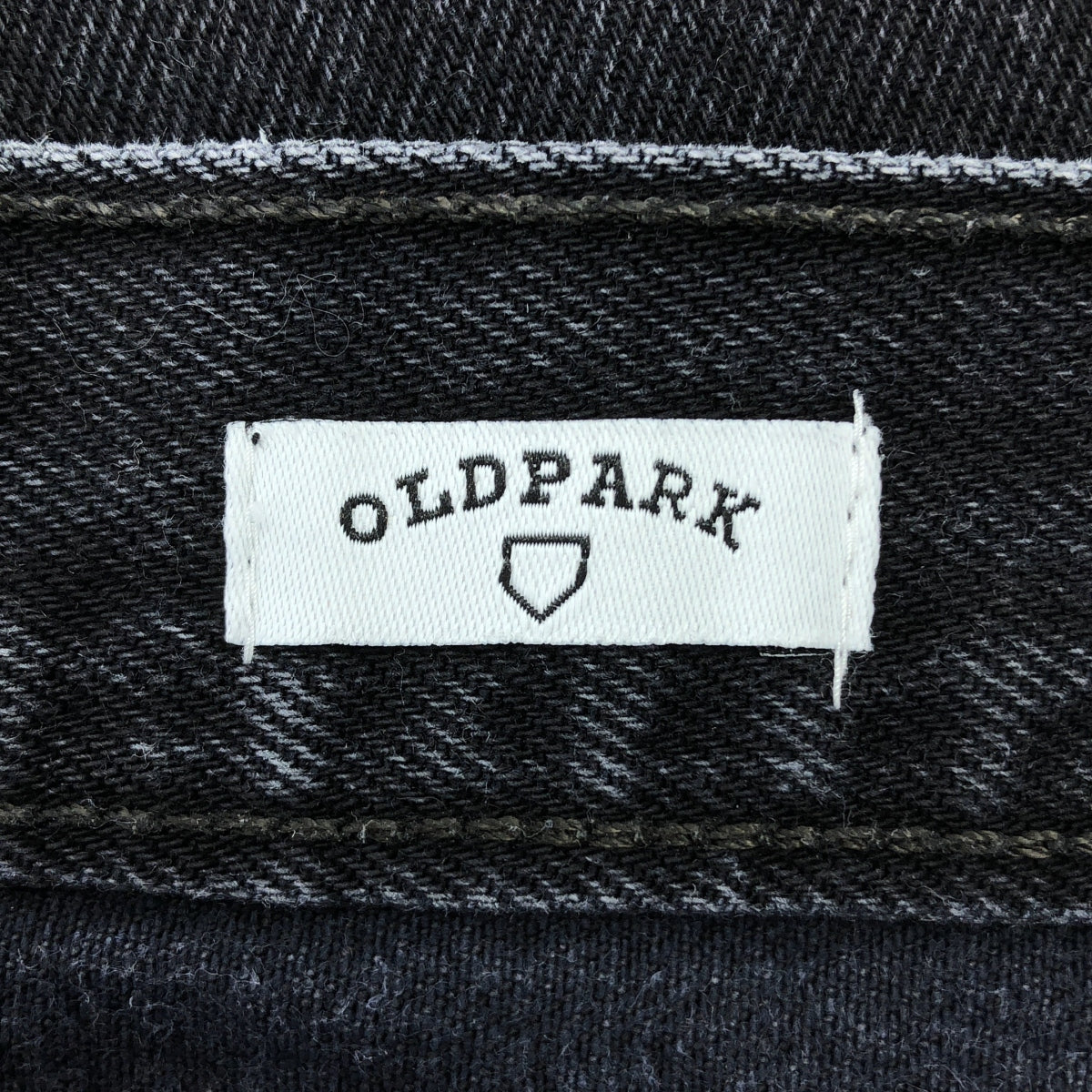 OLD PARK / オールドパーク | ダメージ加工 フリンジ デニム パンツ | XS | ブラック | メンズ