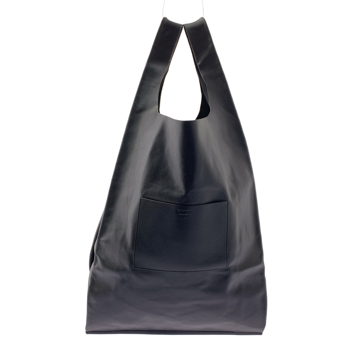 JIL SANDER / ジルサンダー | market tote / レザー ロゴ マーケット トートバッグ / ユニセックス |