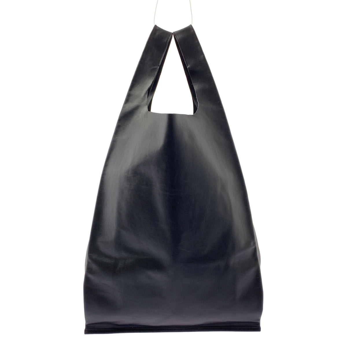 JIL SANDER / ジルサンダー | market tote / レザー ロゴ マーケット トートバッグ / ユニセックス |