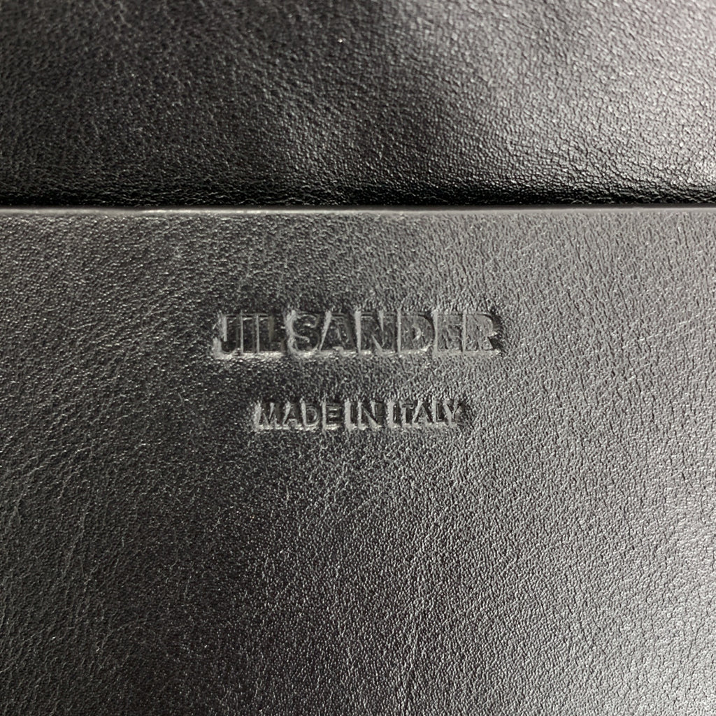JIL SANDER / ジルサンダー | market tote / レザー ロゴ マーケット トートバッグ / ユニセックス |