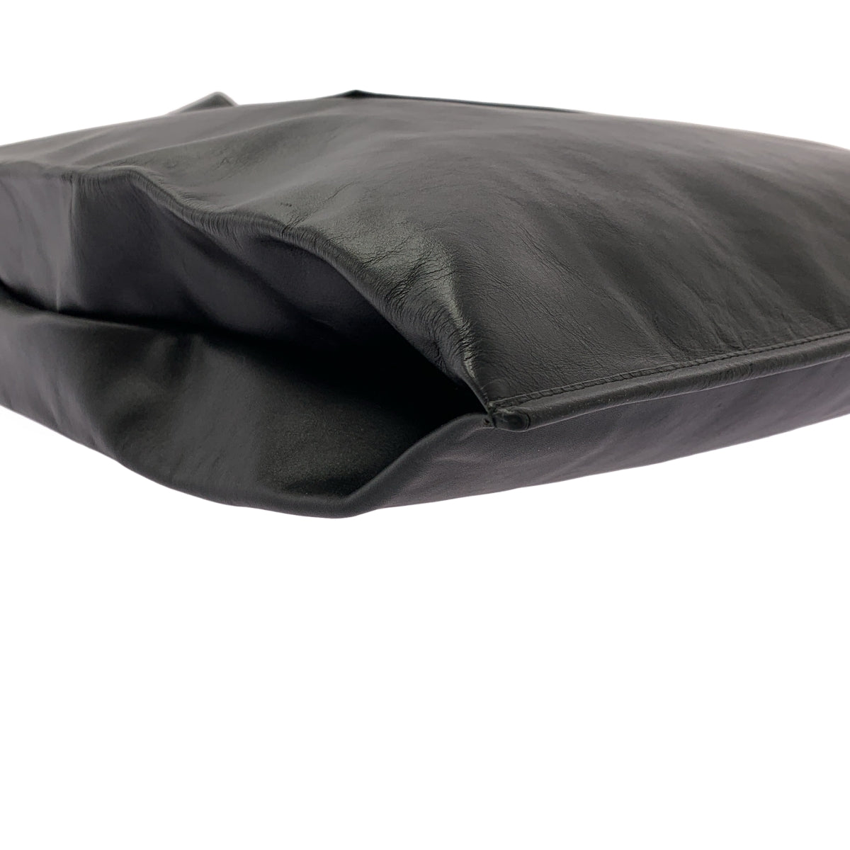 【미품】 JIL SANDER / 질 썬더 | market tote / 가죽 로고 마켓 토트 백 / 유니섹스 | 블랙 | 남성