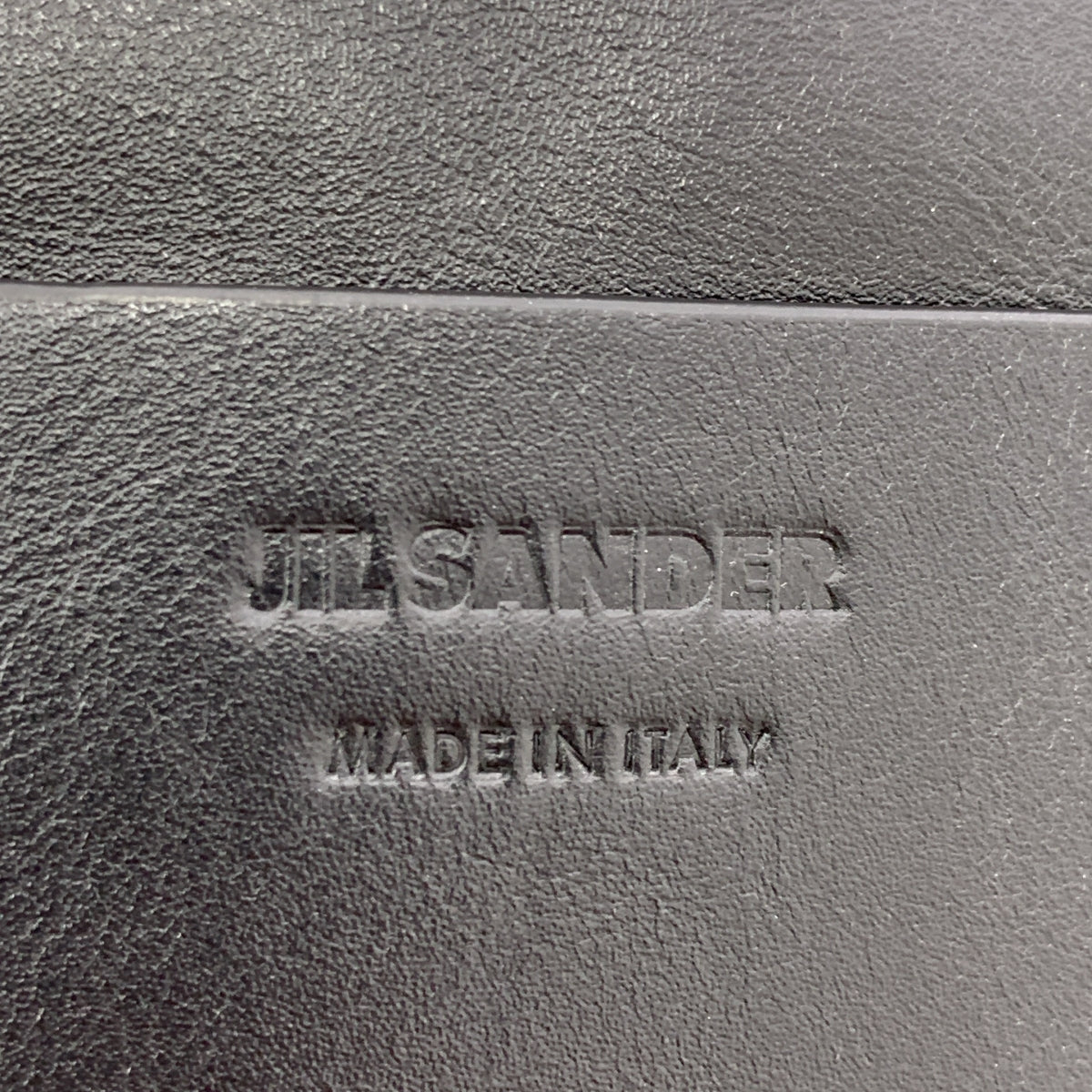 【미품】 JIL SANDER / 질 썬더 | market tote / 가죽 로고 마켓 토트 백 / 유니섹스 | 블랙 | 남성